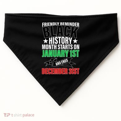 Black History Month All Year Long USA-Made Doggie Bandana