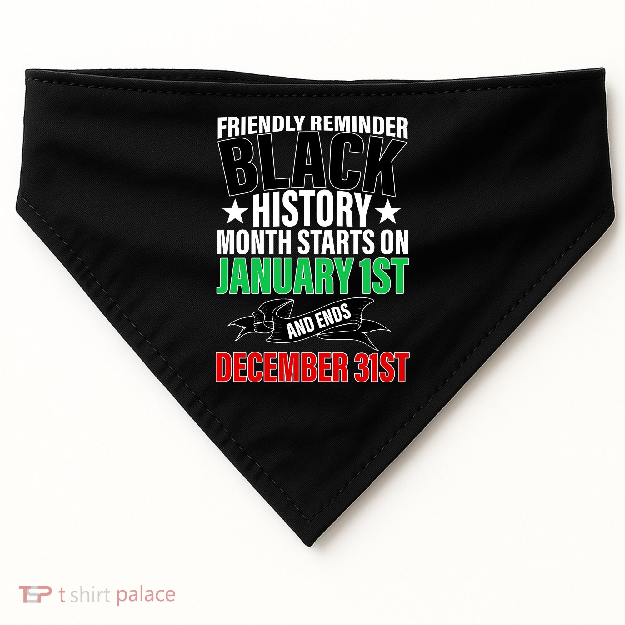 Black History Month All Year Long USA-Made Doggie Bandana
