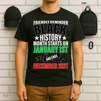 Black History Month All Year Long T-Shirt thumb 6