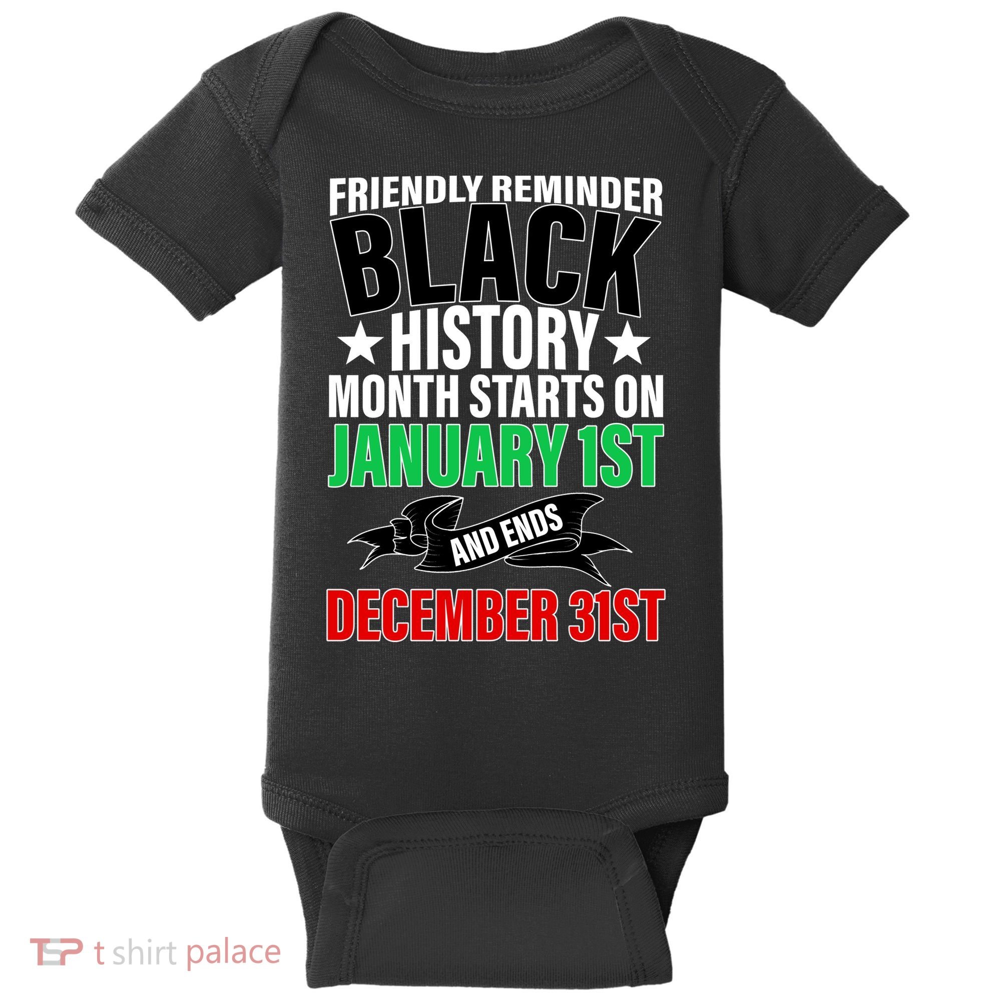 Black History Month All Year Long Baby Bodysuit