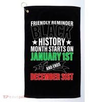 Black History Month All Year Long Golf Towel thumb 0