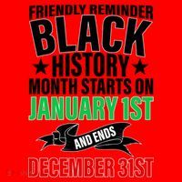 Black History Month All Year Long Santa Hat thumb 1