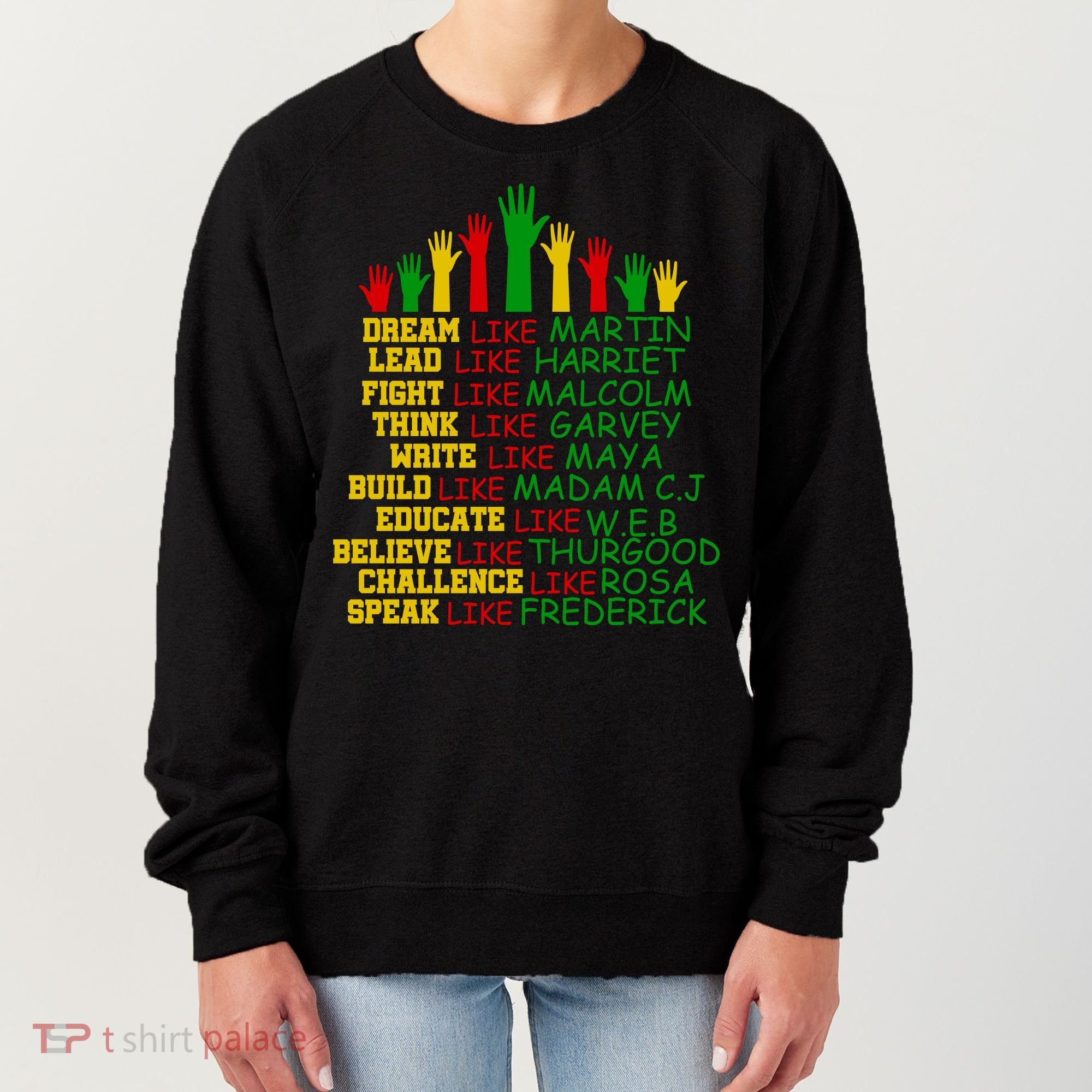 Black History Month Famous Figures Women's Sweatshirt