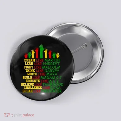 Black History Month Famous Figures Button