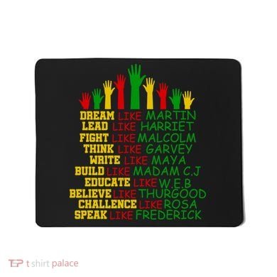 Black History Month Famous Figures Mousepad