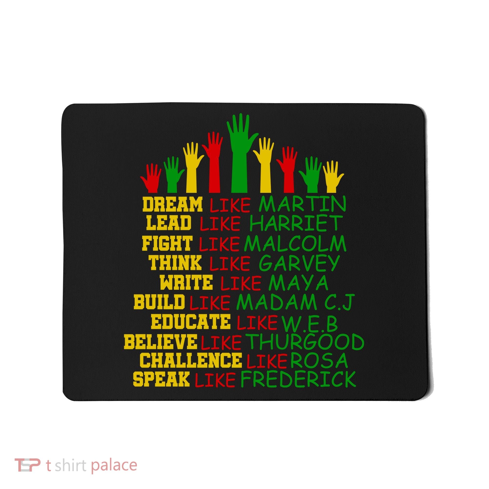 Black History Month Famous Figures Mousepad
