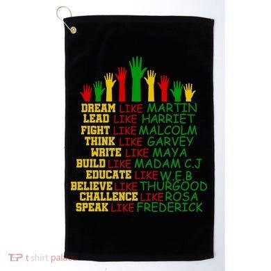 Black History Month Famous Figures Golf Towel