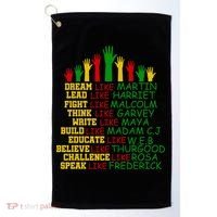Black History Month Famous Figures Golf Towel thumb 0