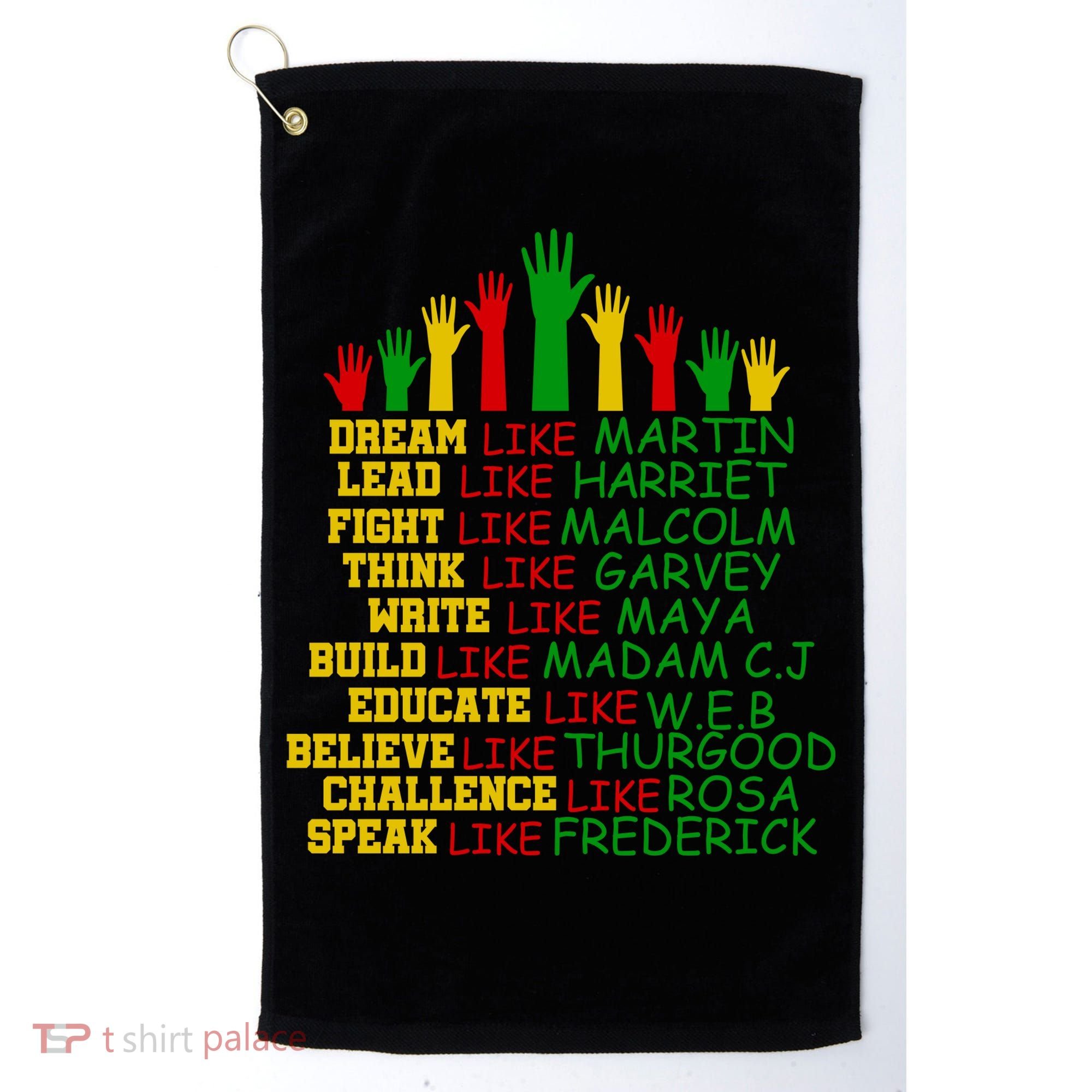 Black History Month Famous Figures Golf Towel