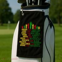 Black History Month Famous Figures Golf Towel thumb 2