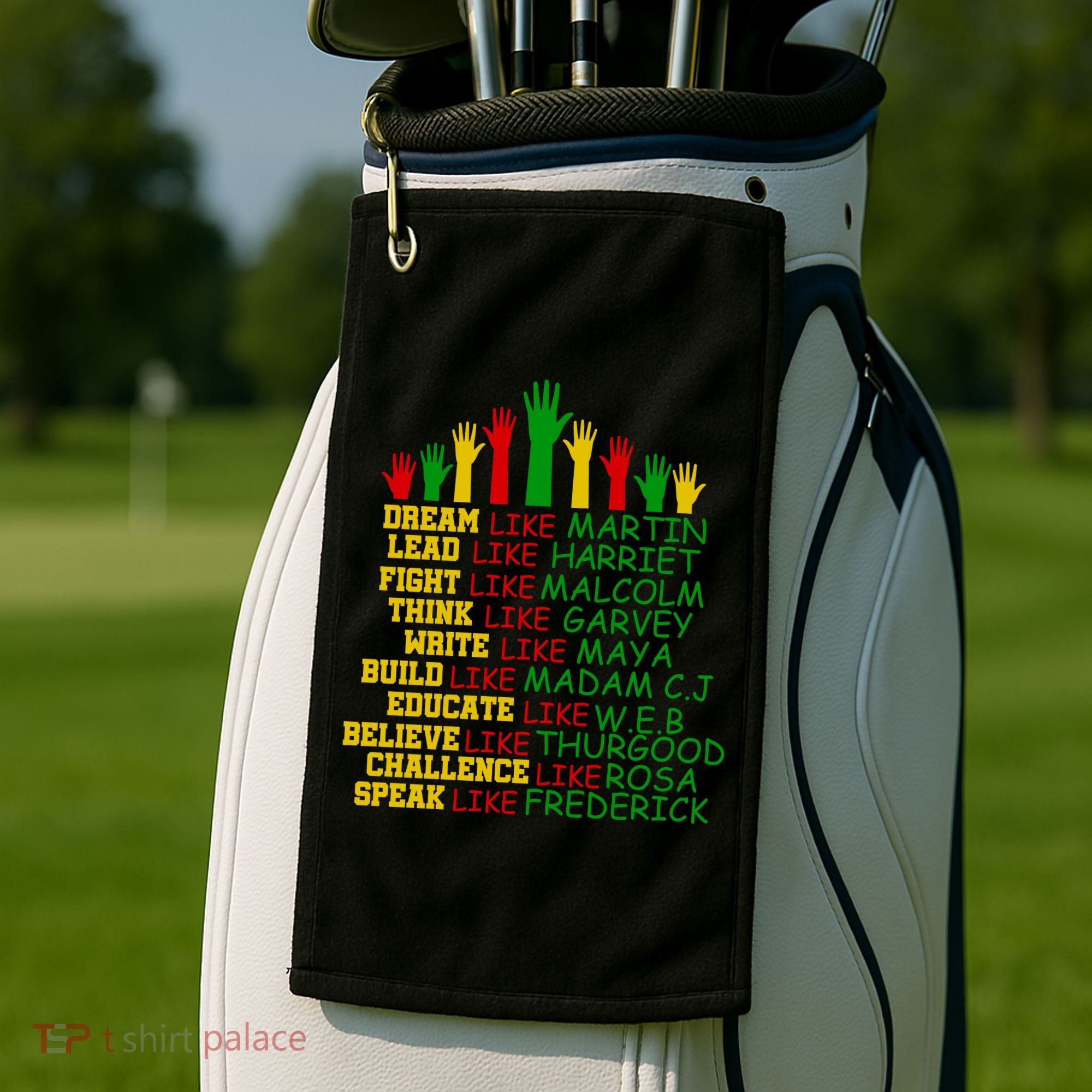 Black History Month Famous Figures Golf Towel