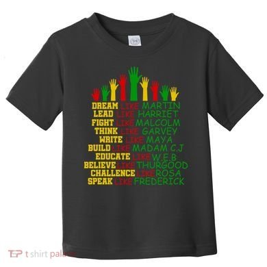 Black History Month Famous Figures Toddler T-Shirt