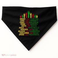 Black History Month Famous Figures Hands USA-Made Doggie Bandana thumb 0