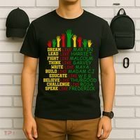 Black History Month Famous Figures Hands T-Shirt thumb 6