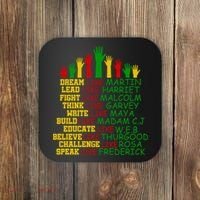 Black History Month Famous Figures Hands Coaster thumb 0