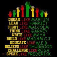 Black History Month Famous Figures Hands Coaster thumb 2