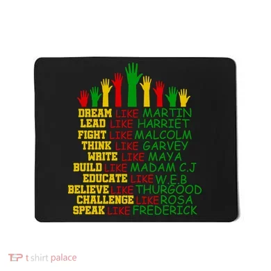 Black History Month Famous Figures Hands Mousepad