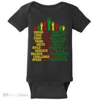 Black History Month Famous Figures Hands Baby Bodysuit thumb 0