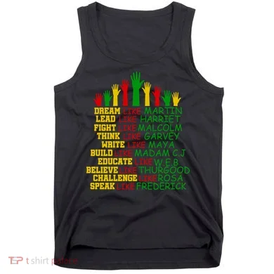 Black History Month Famous Figures Hands Tank Top