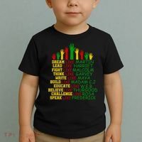 Black History Month Famous Figures Hands Toddler T-Shirt thumb 2