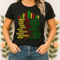 Black History Month Famous Figures Hands Women's T-Shirt thumb 2