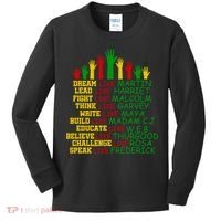 Black History Month Famous Figures Hands Kids Long Sleeve Shirt thumb 0