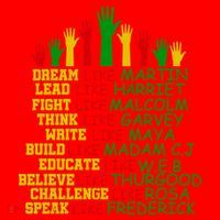 Black History Month Famous Figures Hands Santa Hat thumb 1