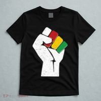 Black History Month Fist African Colors T-Shirt thumb 5