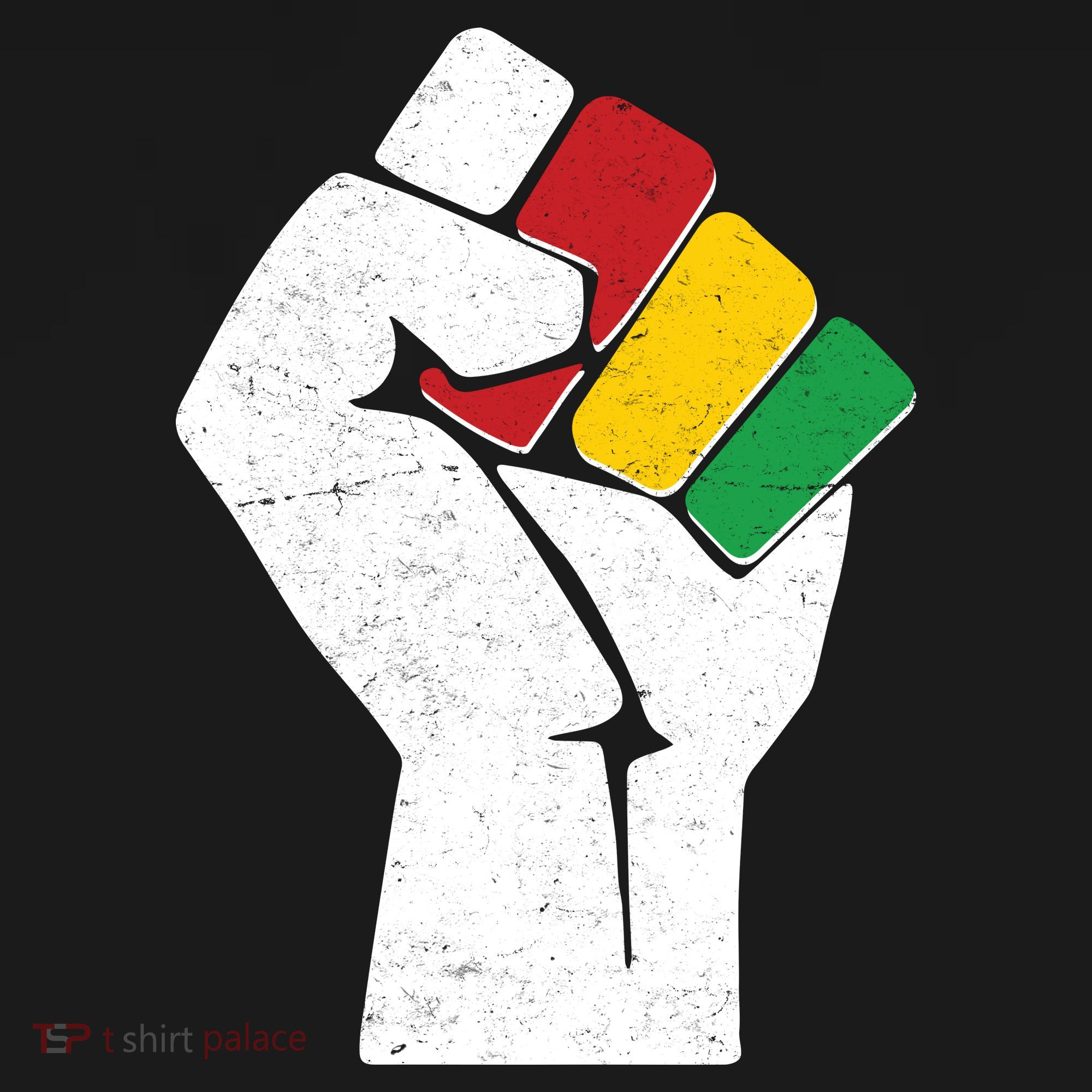 Black History Month Fist African Colors T-Shirt