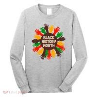 Black History Month Hands Raised  Long Sleeve Shirt thumb 0