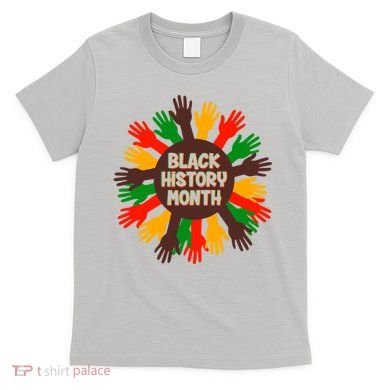 Black History Month Hands Raised  T-Shirt