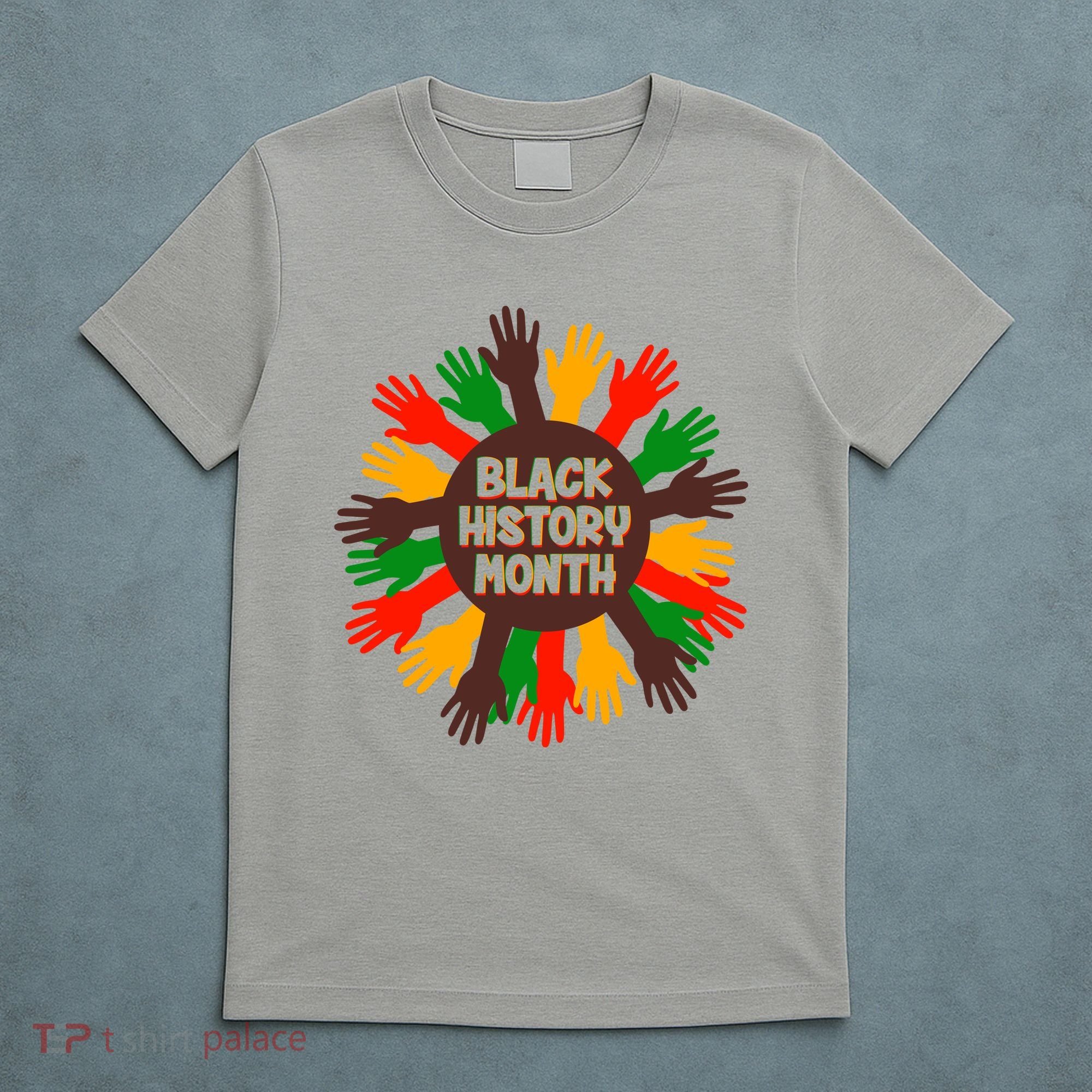 Black History Month Hands Raised  T-Shirt