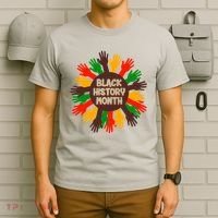 Black History Month Hands Raised  T-Shirt thumb 6