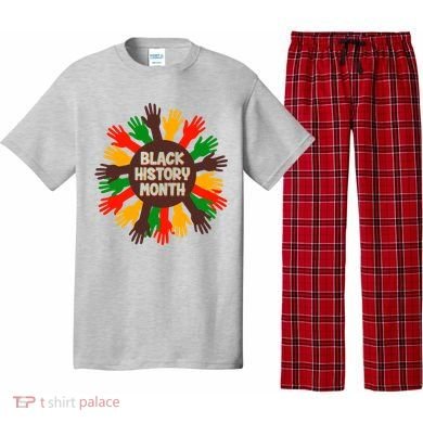 Black History Month Hands Raised  Pajama Set