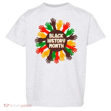 Black History Month Hands Raised Toddler T-Shirt