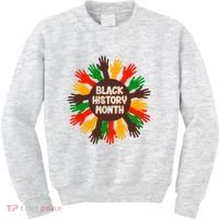 Black History Month Hands Raised  Kids Sweatshirt thumb 0