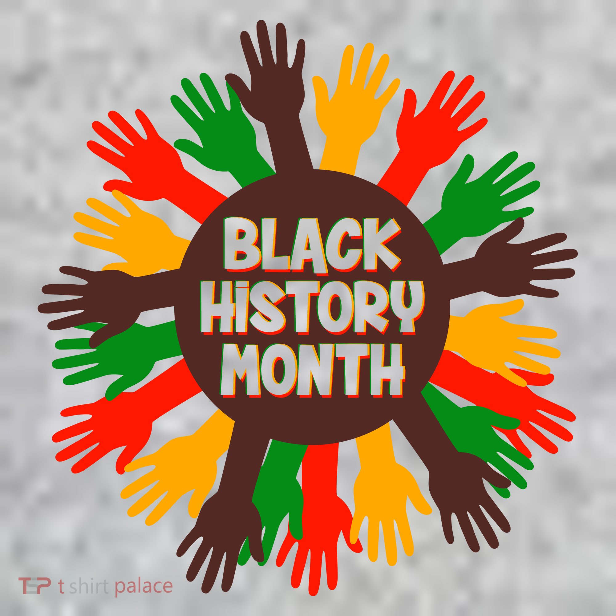 Black History Month Hands Raised  Kids T-Shirt