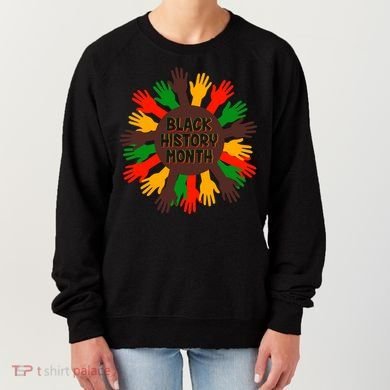 Black History Month Hands Raised  Women's Sweatshirt