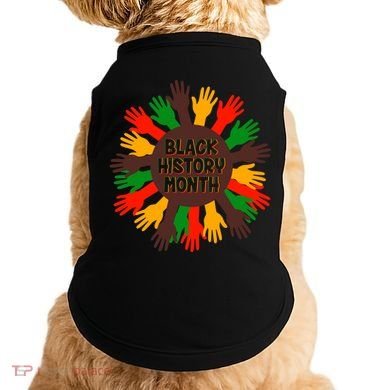 Black History Month Hands Raised  Doggie Tank