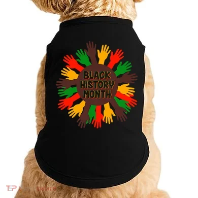 Black History Month Hands Raised  Doggie Tank