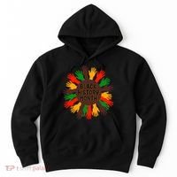 Black History Month Hands Raised  Hoodie thumb 0