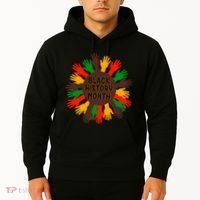 Black History Month Hands Raised  Hoodie thumb 2