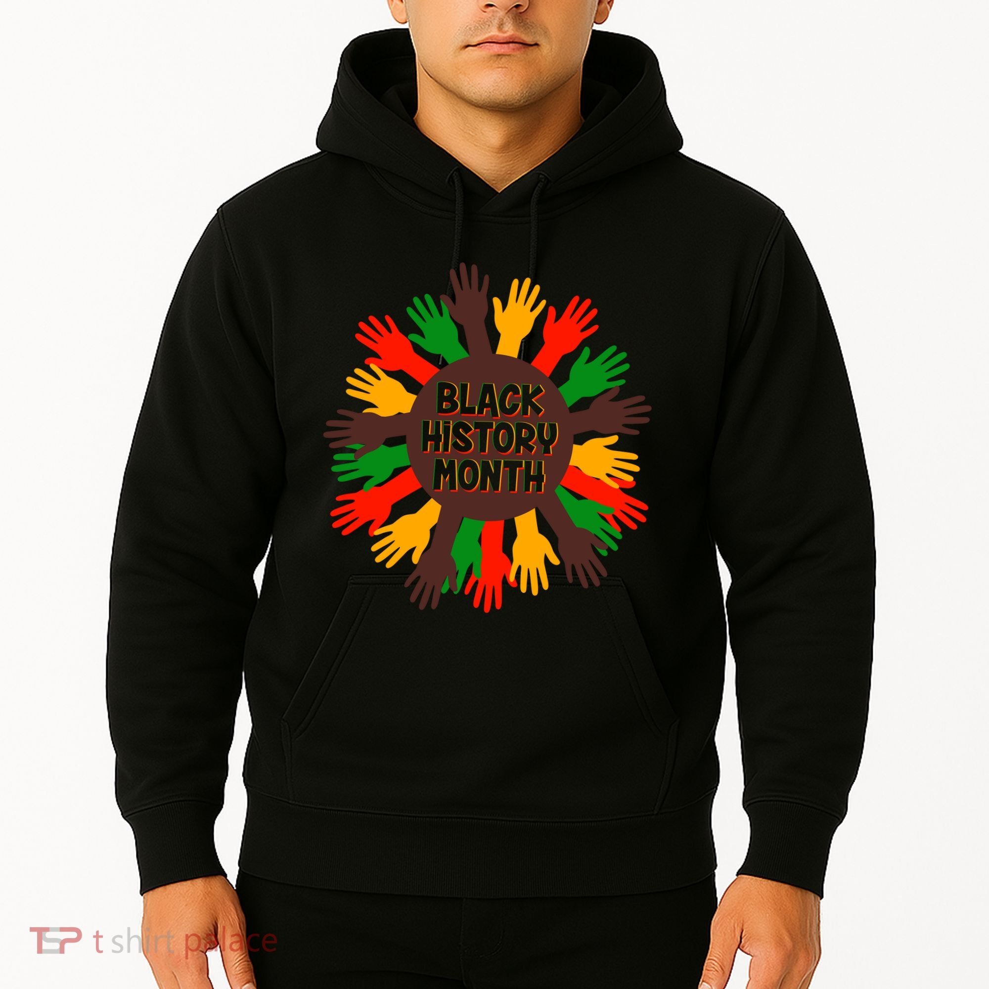 Black History Month Hands Raised  Hoodie