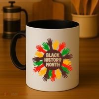 Black History Month Hands Raised  Coffee Mug thumb 4