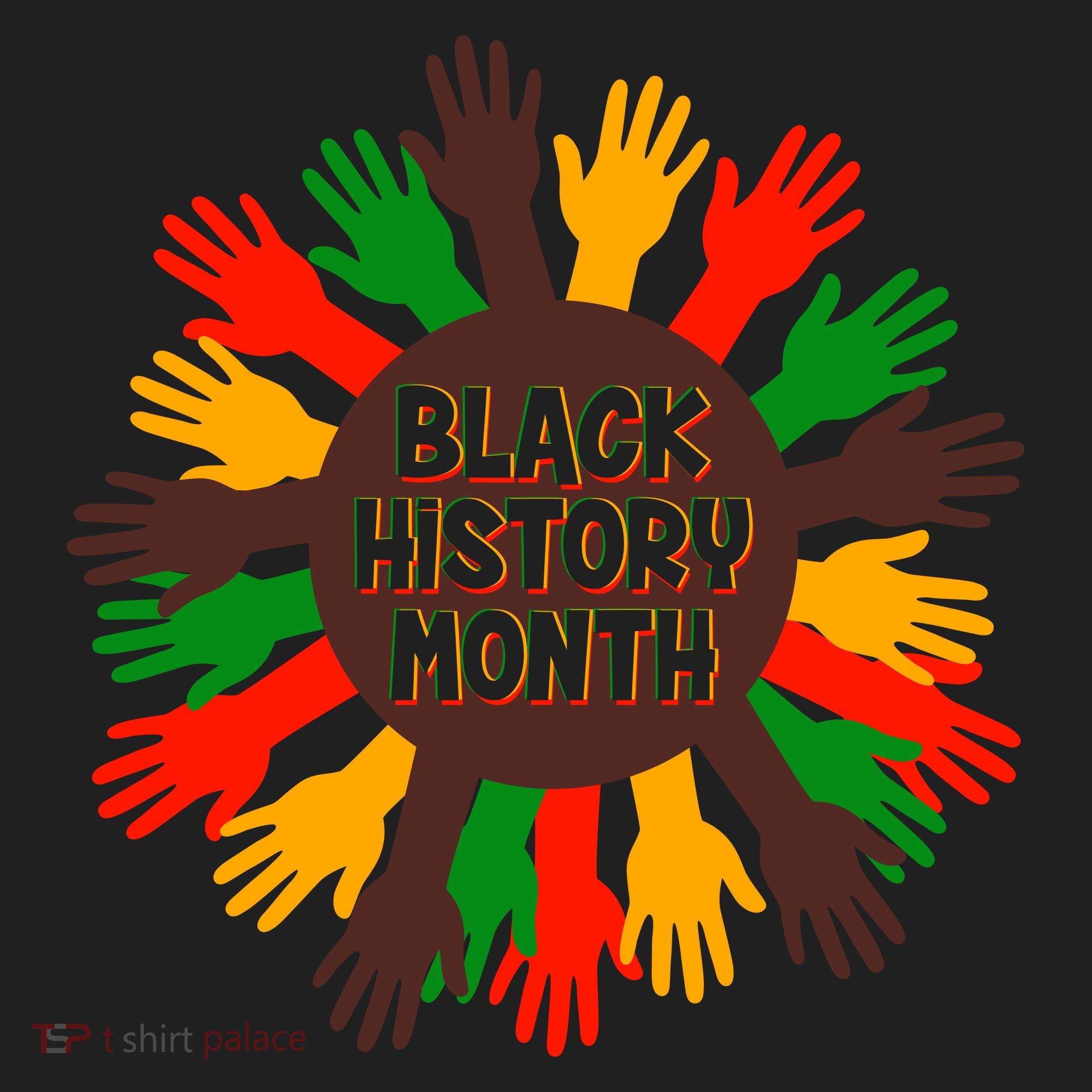 Black History Month Hands Raised  Beanie