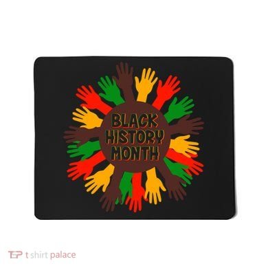 Black History Month Hands Raised  Mousepad