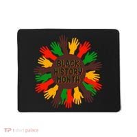 Black History Month Hands Raised  Mousepad thumb 0