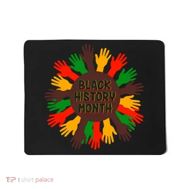 Black History Month Hands Raised  Mousepad
