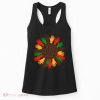Black History Month Hands Raised  Women's Tank Top thumb 0