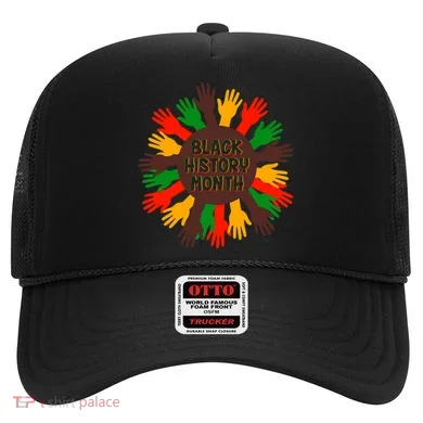 Black History Month Hands Raised  Hat